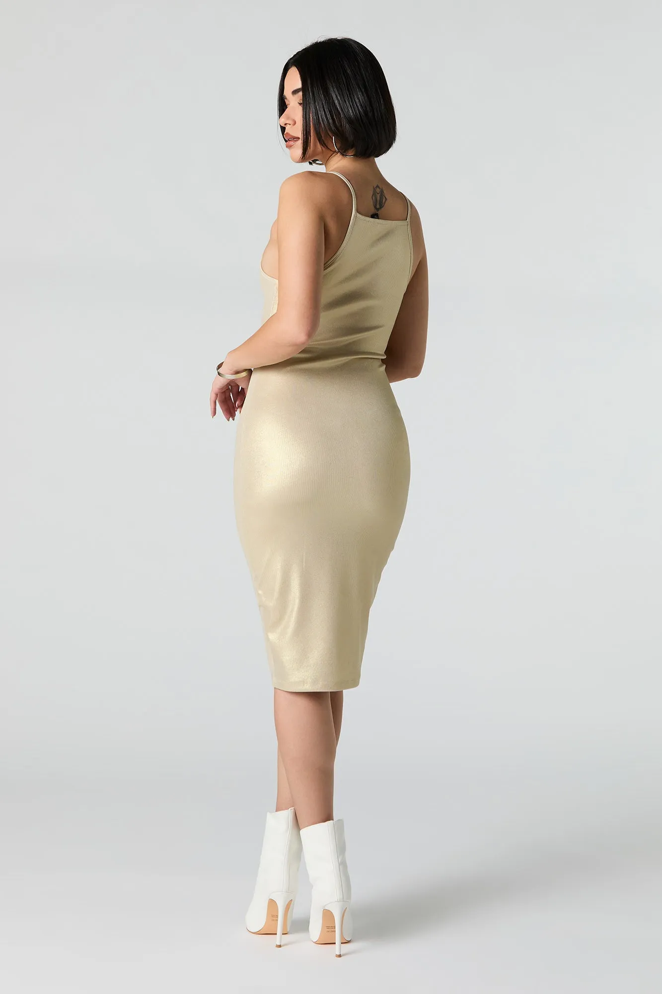 Metallic Bodycon Midi Dress sold by Urban Planet product image thumbnail 3