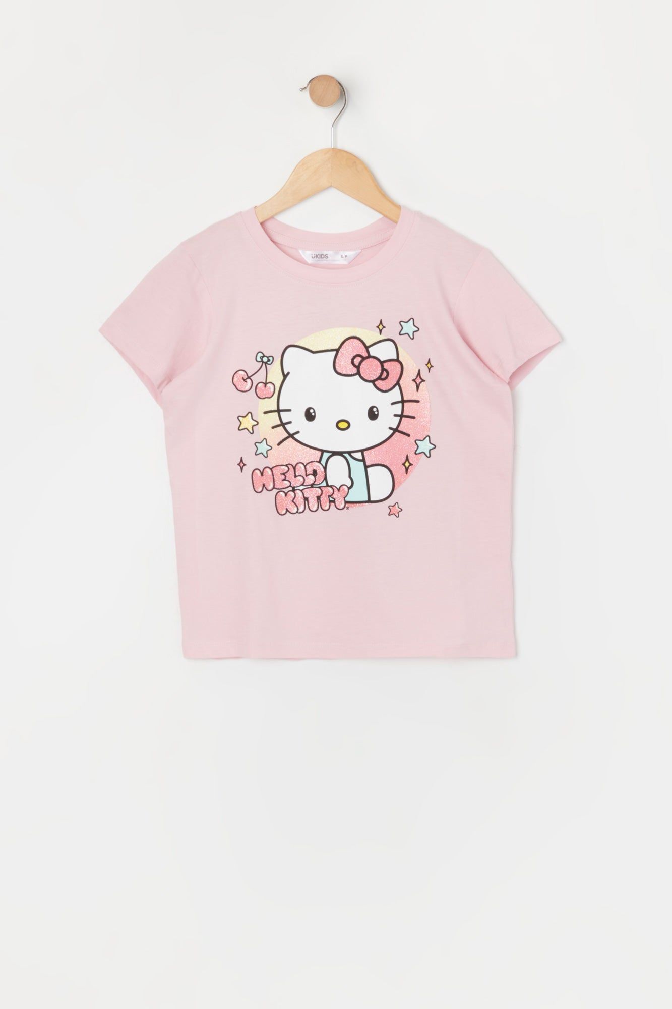 Girls Pink Hello Kitty Graphic T-Shirt sold by Urban Planet