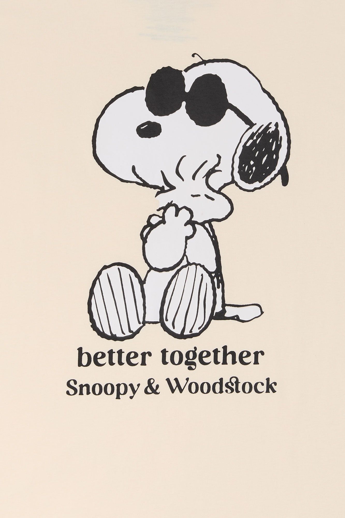 Snoopy and Woodstock Graphic Boyfriend T-Shirt sold by Urban Planet
