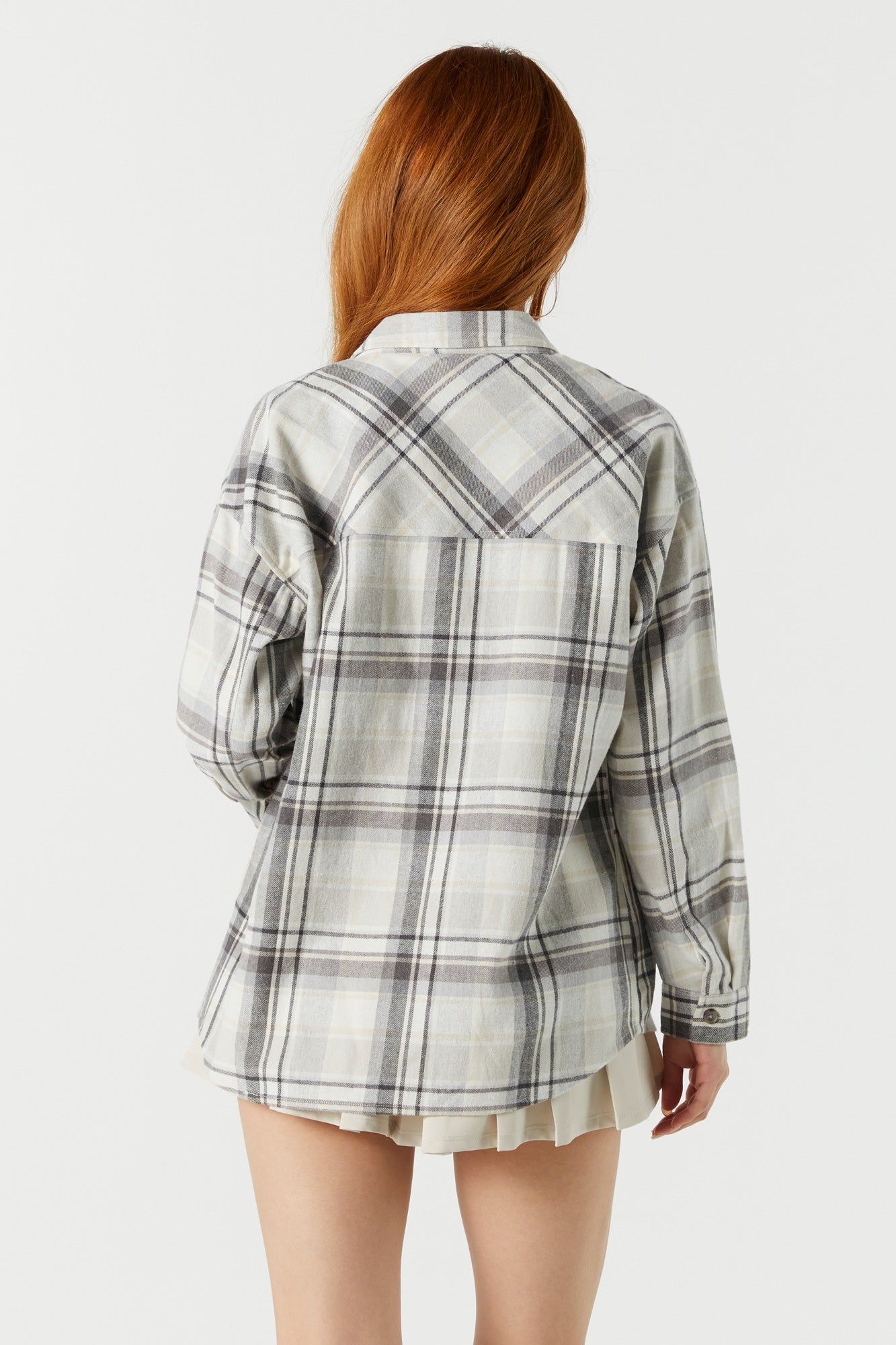 Haut en flanelle à carreaux fauve sold by Urban Planet product image thumbnail 2