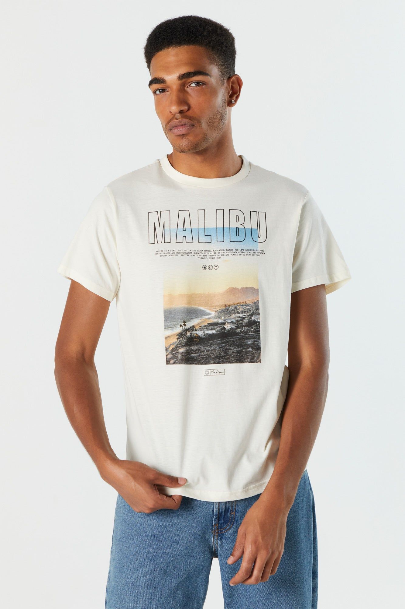 T-shirt à imprimé Malibu sold by Urban Planet