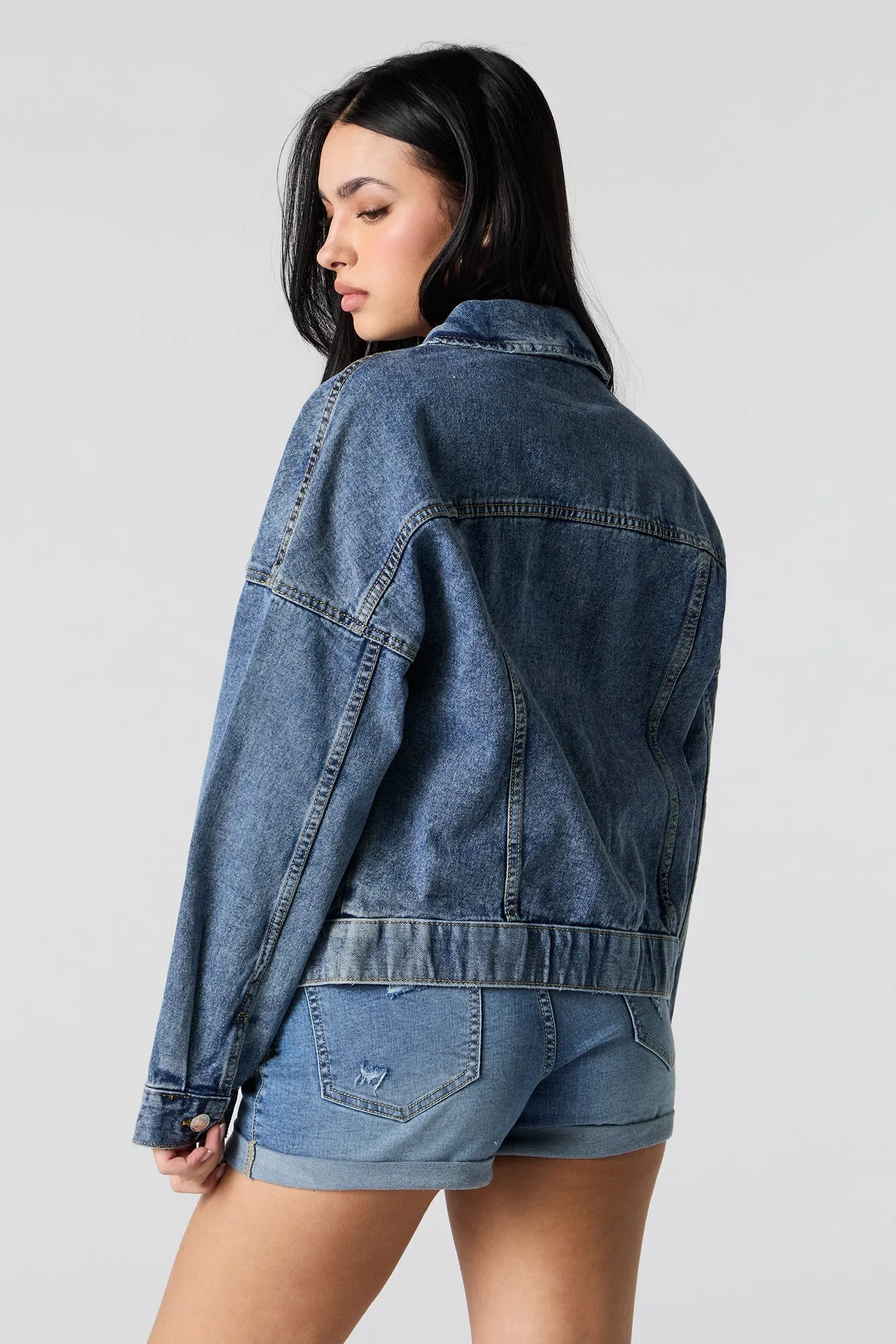 Cinched Denim Jacket sold by Urban Planet product image thumbnail 2