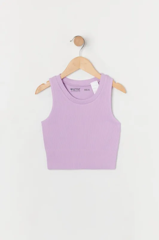 Débardeur côtelé sans coutures pour fille lilas sold by Urban Planet