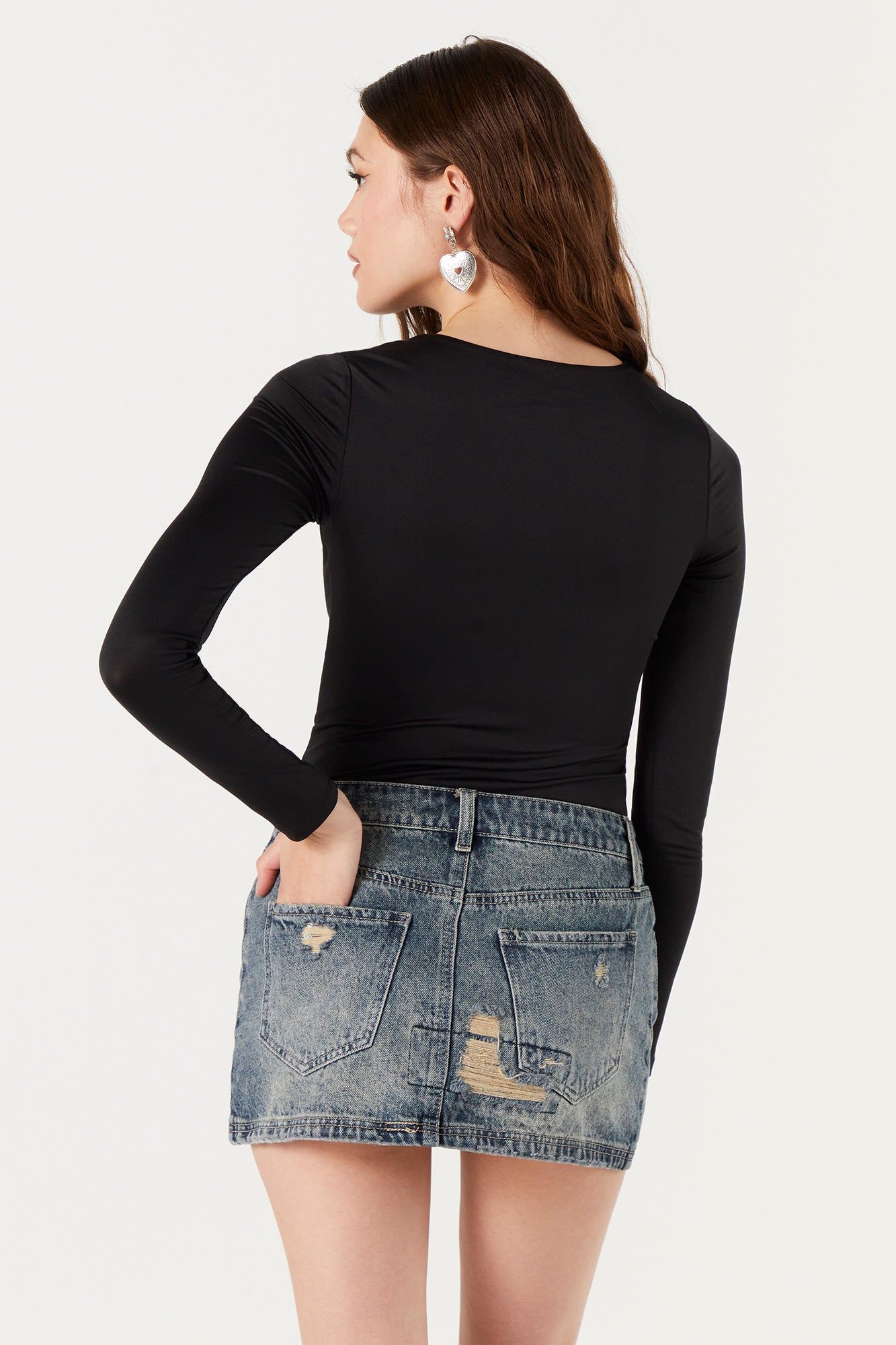 Crewneck Long Sleeve Bodysuit sold by Urban Planet product image thumbnail 7