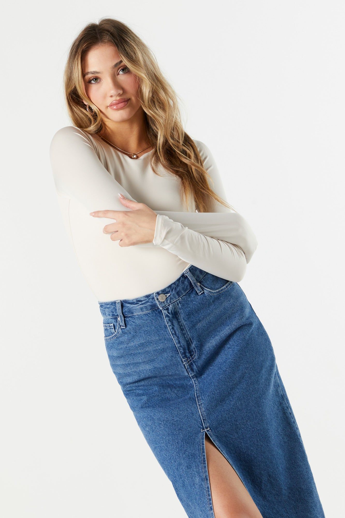 Crewneck Long Sleeve Bodysuit sold by Urban Planet product image thumbnail 11