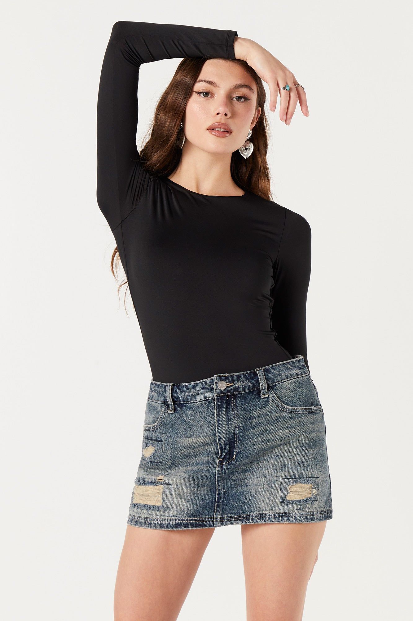 Crewneck Long Sleeve Bodysuit sold by Urban Planet product image thumbnail 6