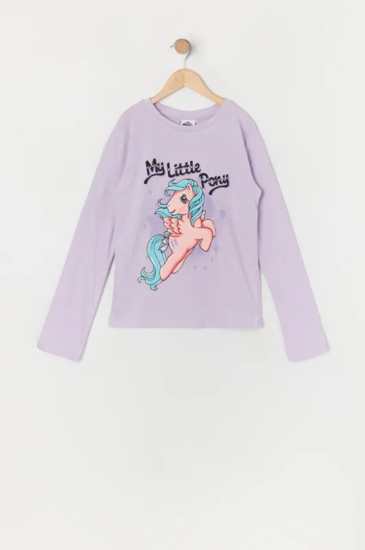 Haut à manches longues avec imprimé My Little Pony pour fille sold by Urban Planet