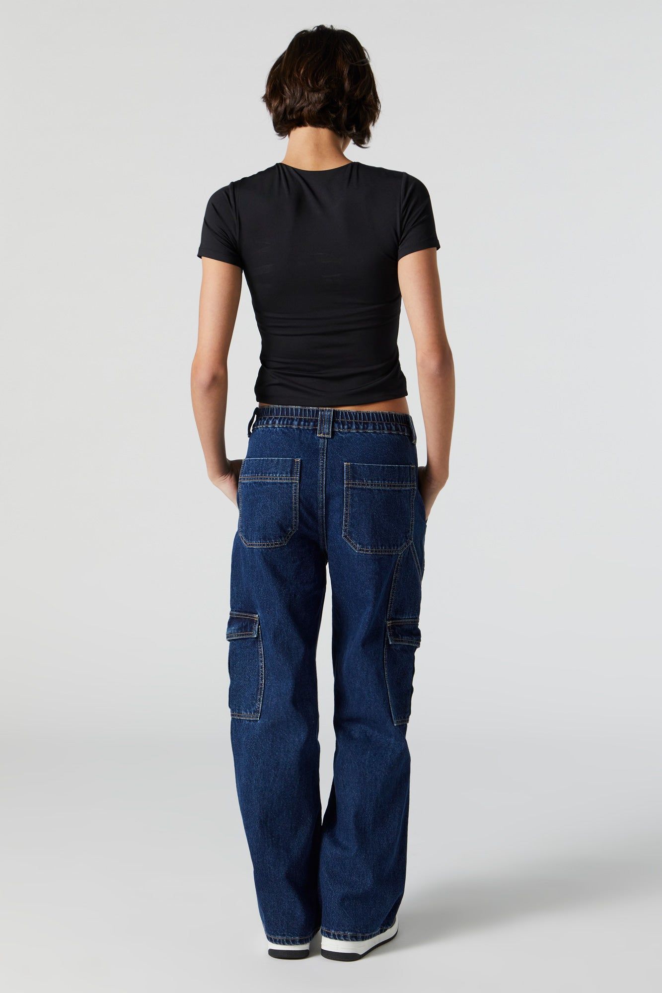 Dark Wash Cargo Pocket Skater Jean sold by Urban Planet product image thumbnail 10