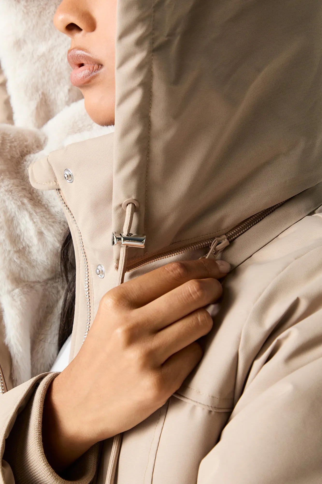 Faux Fur Lined Hooded Parka sold by Urban Planet product image thumbnail 4