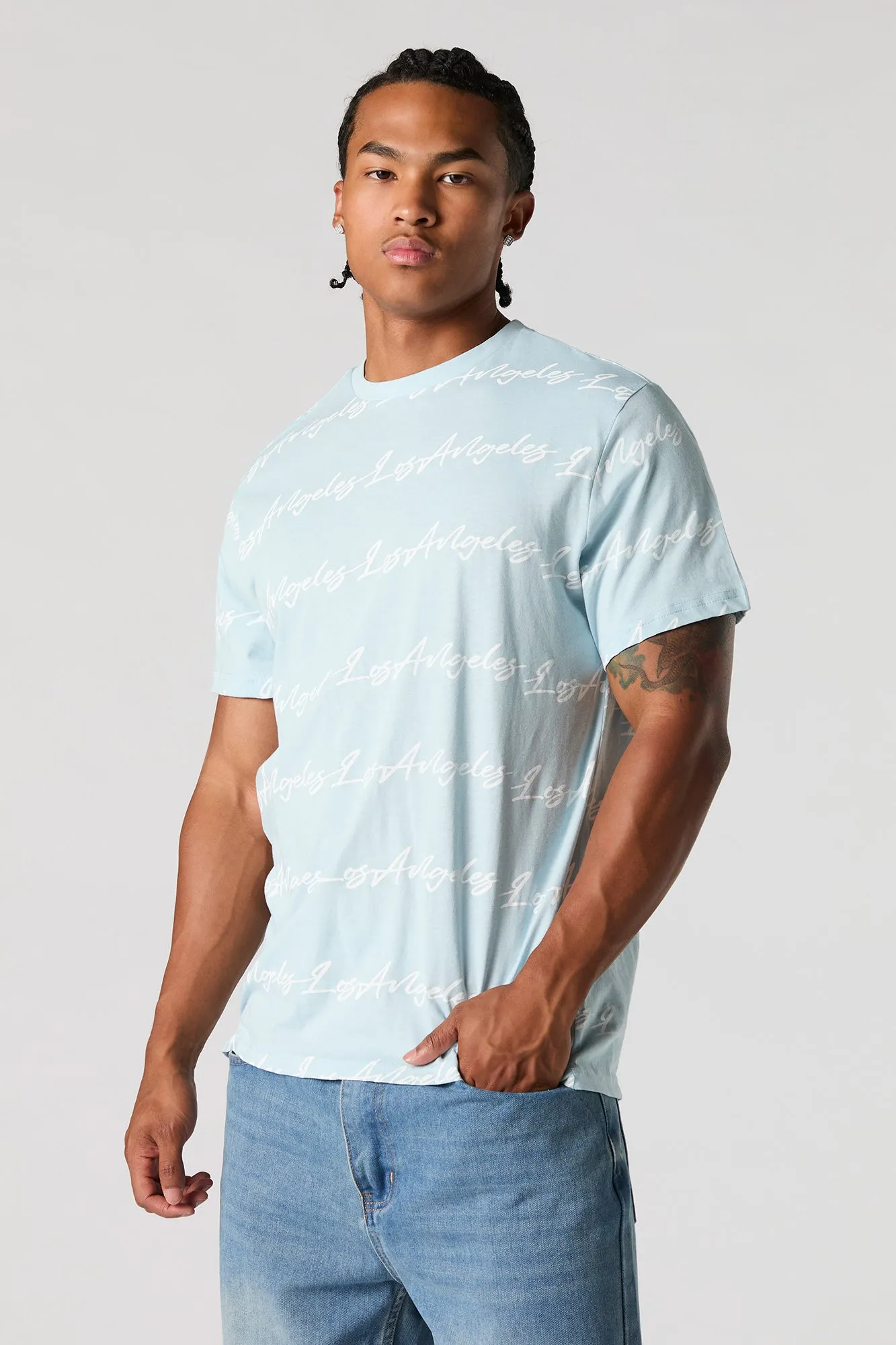 Los Angeles Script Print T-Shirt sold by Urban Planet