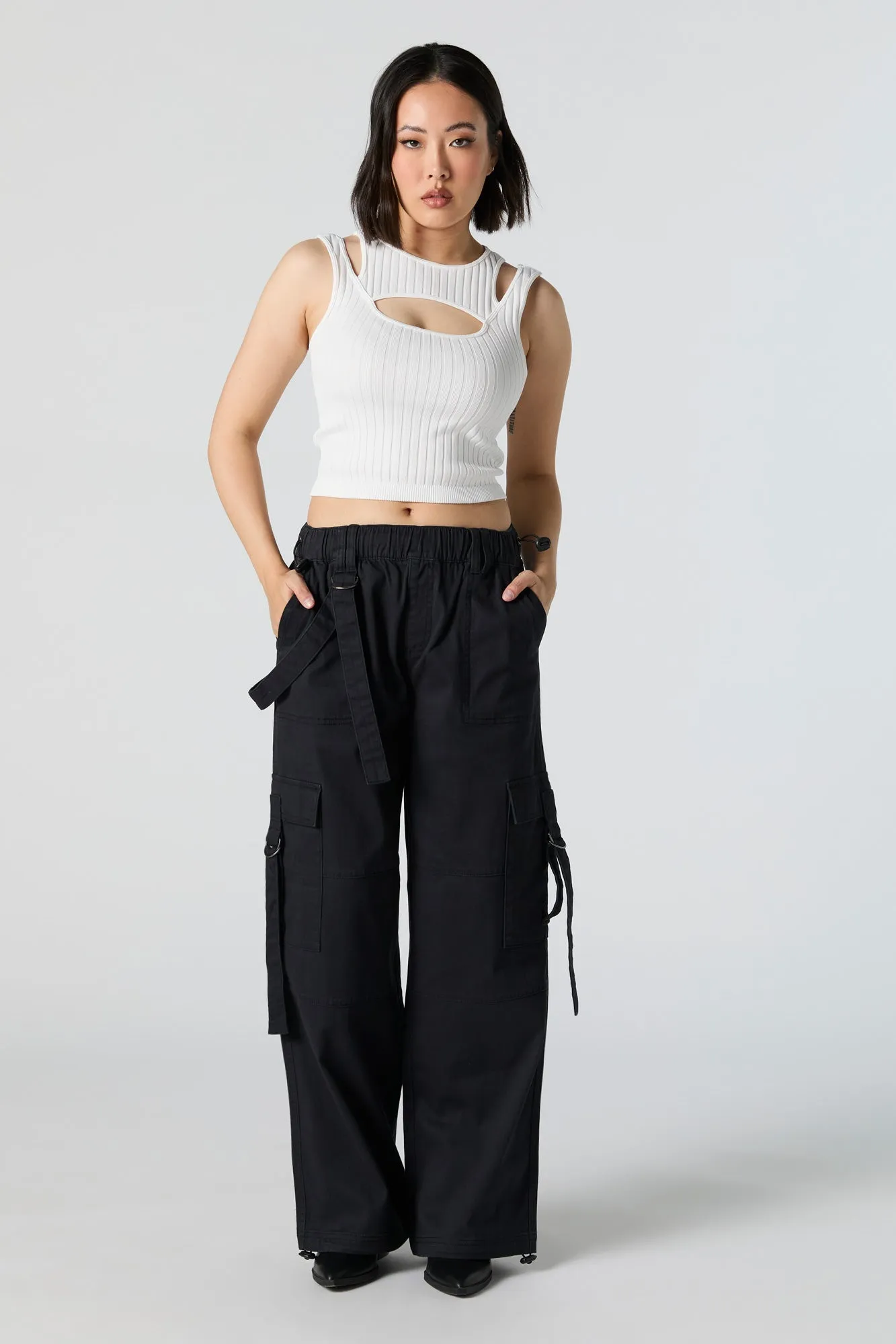 Straight Leg Utility Cargo Pant sold by Urban Planet product image thumbnail 5