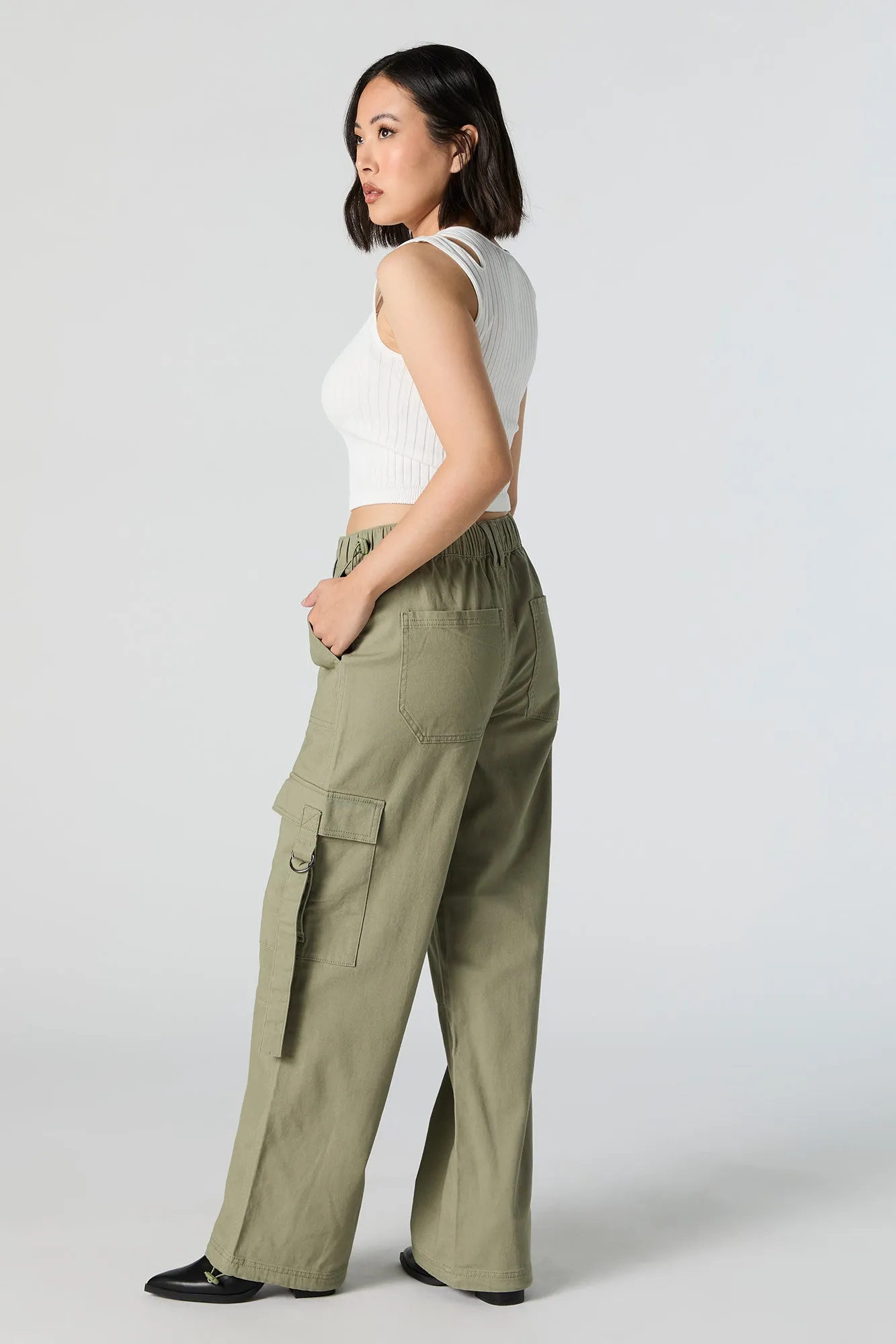Straight Leg Utility Cargo Pant sold by Urban Planet product image thumbnail 3