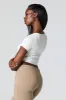 Seamless Ribbed Short Sleeve Cropped T-Shirt sold by Urban Planet