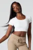 Seamless Ribbed Short Sleeve Cropped T-Shirt sold by Urban Planet