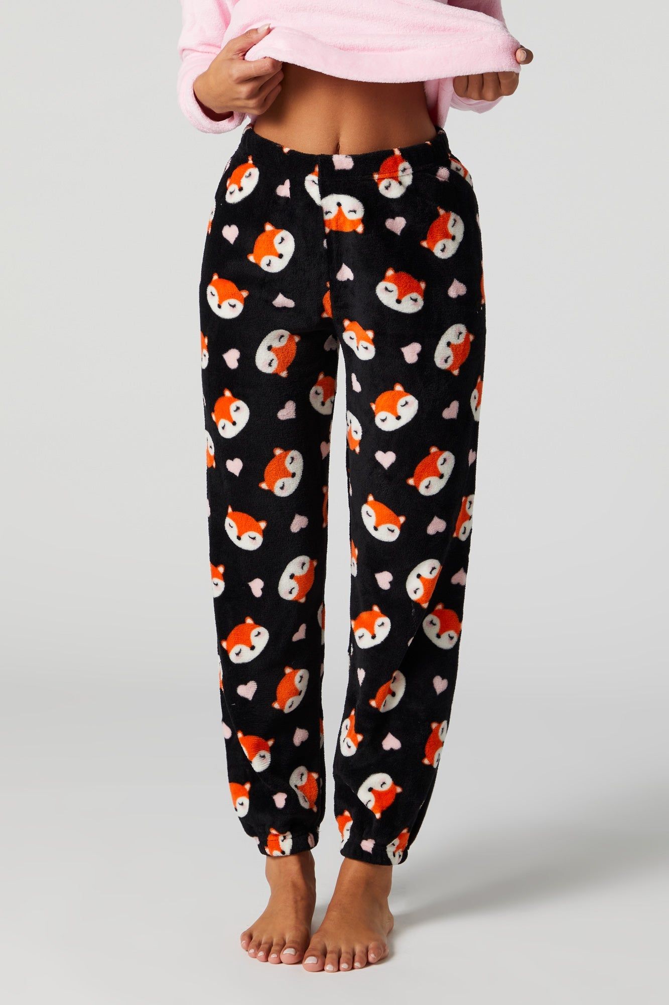 Fox Plush 2 Piece Pajama Set sold by Urban Planet product image thumbnail 3
