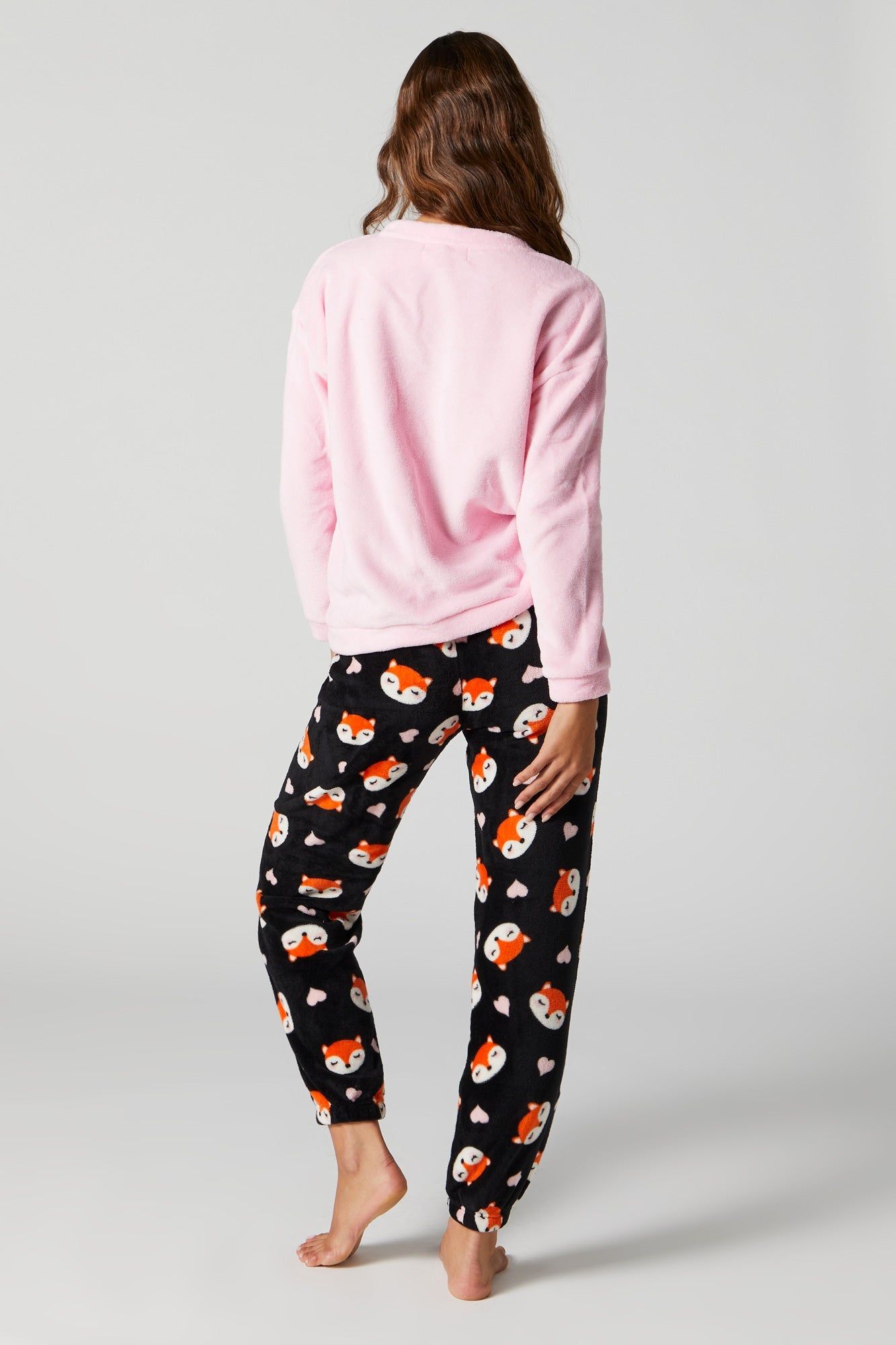 Fox Plush 2 Piece Pajama Set sold by Urban Planet product image thumbnail 4