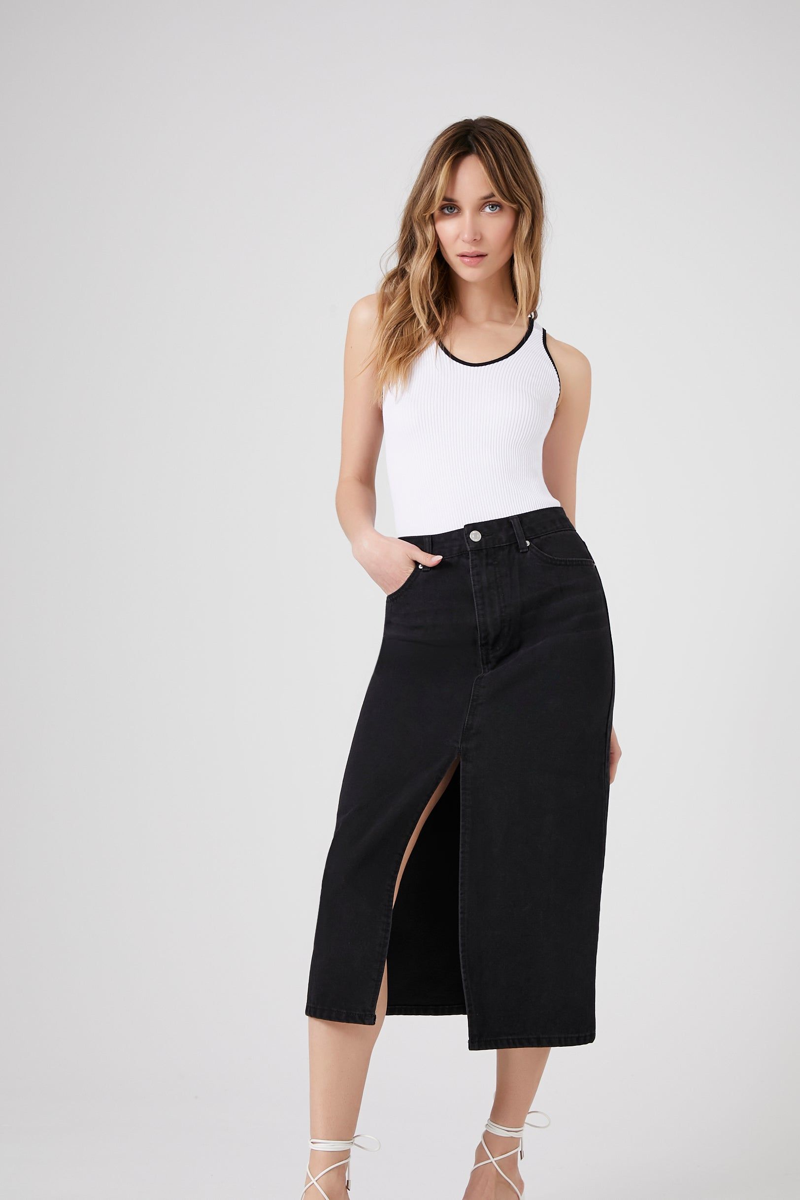 Denim Maxi Skirt sold by Urban Planet product image thumbnail 5