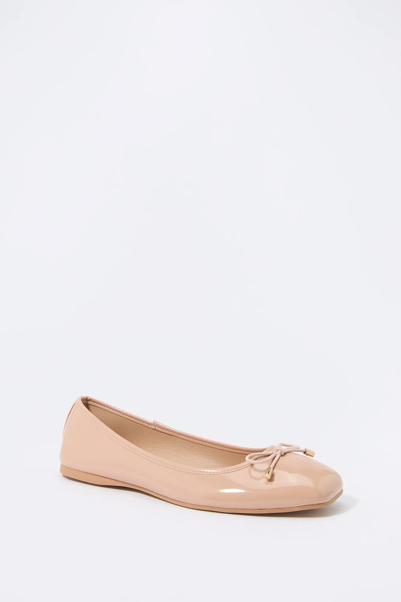 Faux Patent Leather Bow Ballet Flat sold by Urban Planet product image thumbnail 2