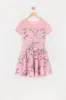Girls Floral Butterfly Print Mesh Skater Dress sold by Urban Planet