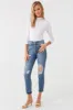 Jean cargo en denim d'aspect usé sold by Urban Planet
