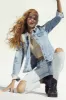 Jean cargo en denim d'aspect usé sold by Urban Planet