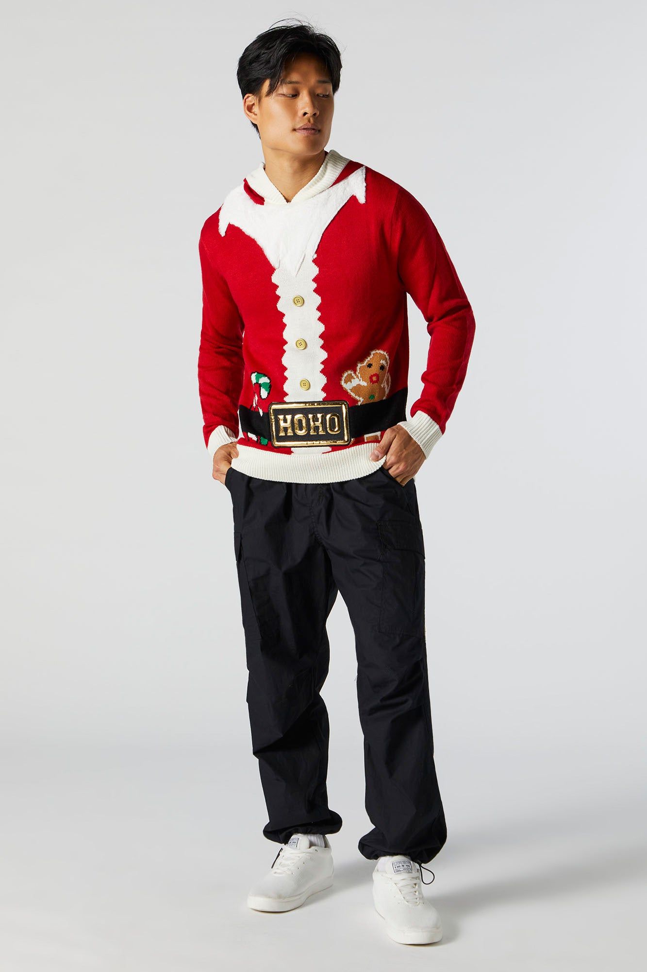 Santa Ugly Hooded Xmas Sweater sold by Urban Planet product image thumbnail 3