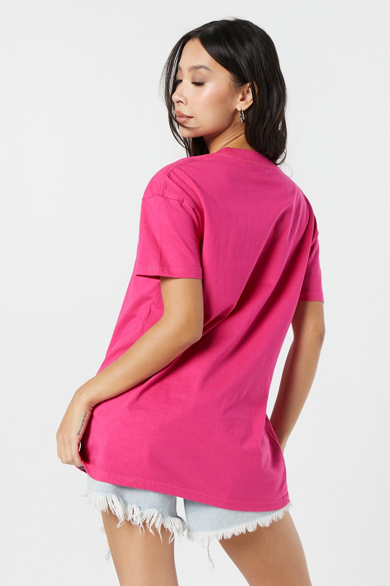 Rose Graphic Boyfriend T-Shirt sold by Urban Planet product image thumbnail 2