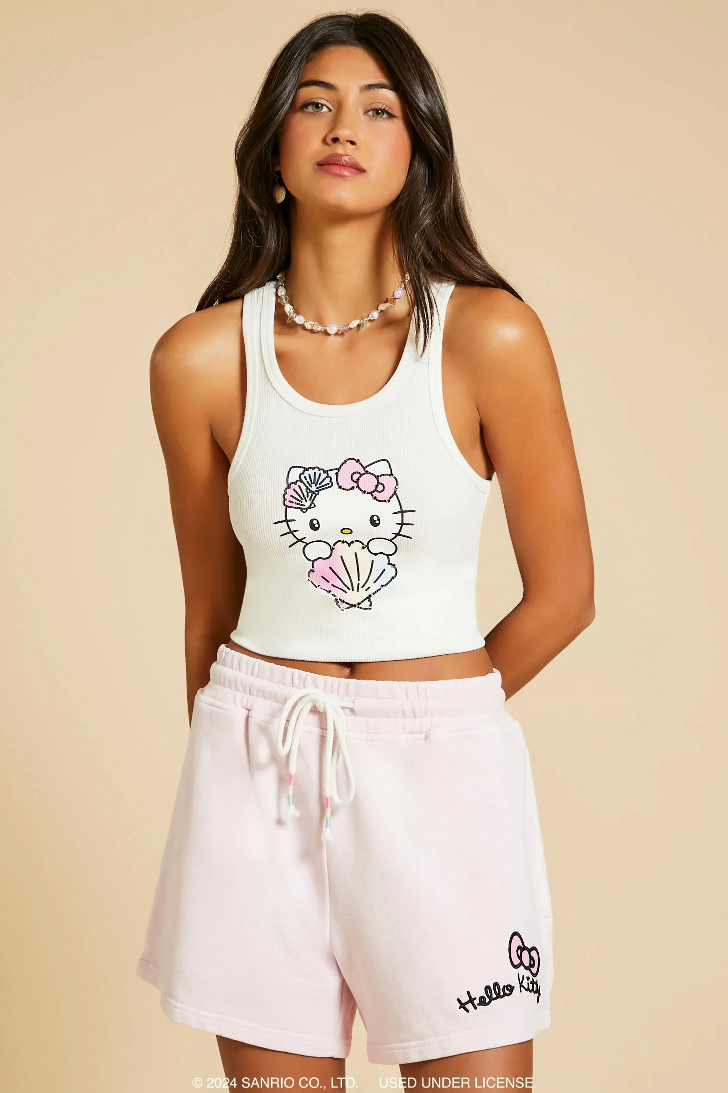 Débardeur court à imprimé Hello Kitty sirène sold by Urban Planet