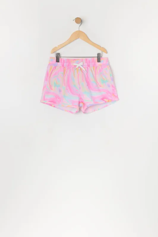 Short de baignade avec tourbillon de peinture pour fille sold by Urban Planet