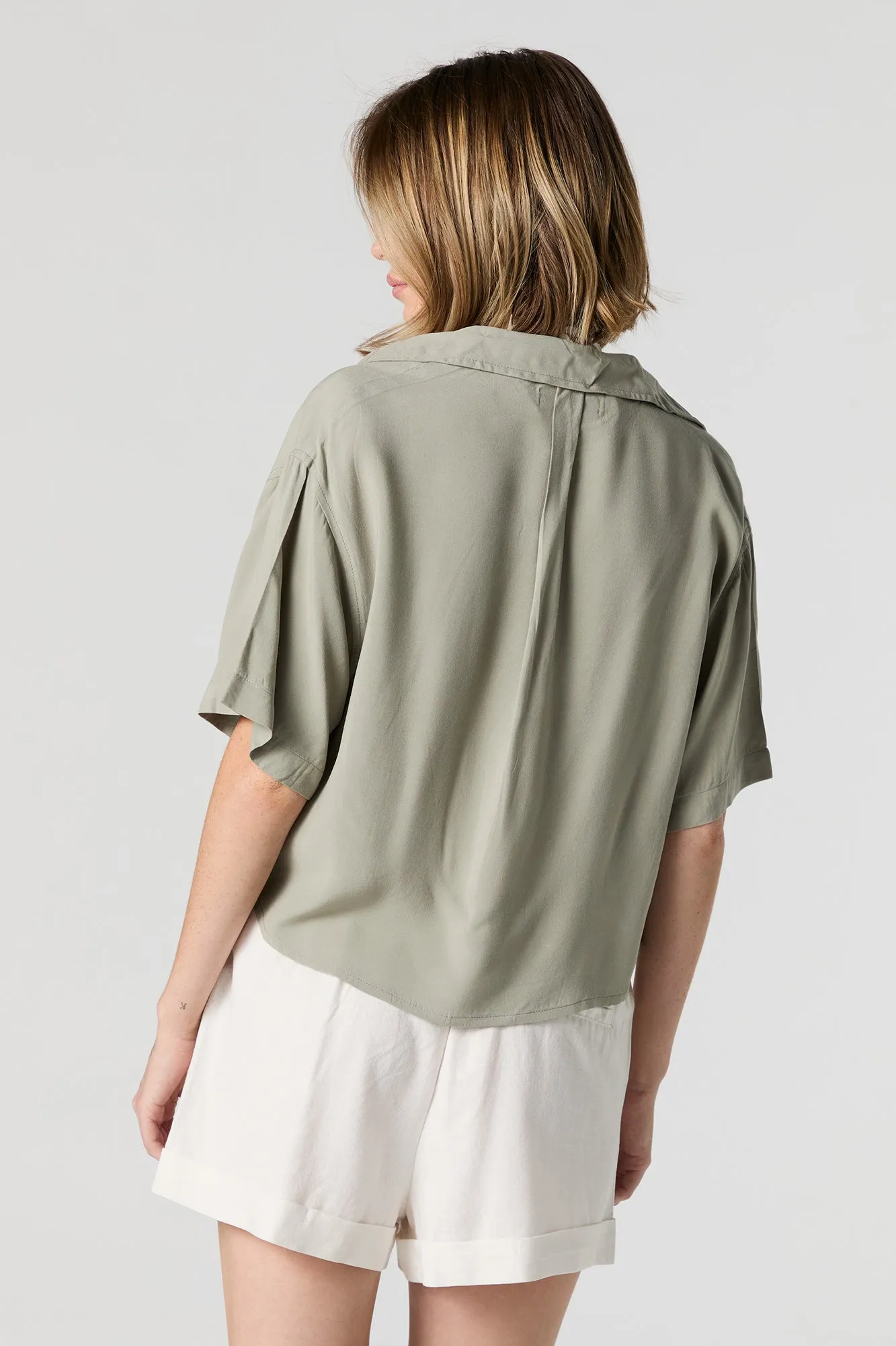 Cropped Button-Up Top sold by Urban Planet product image thumbnail 2