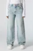 Vintage Light Wash 90s High Rise Wide Leg Jean sold by Urban Planet