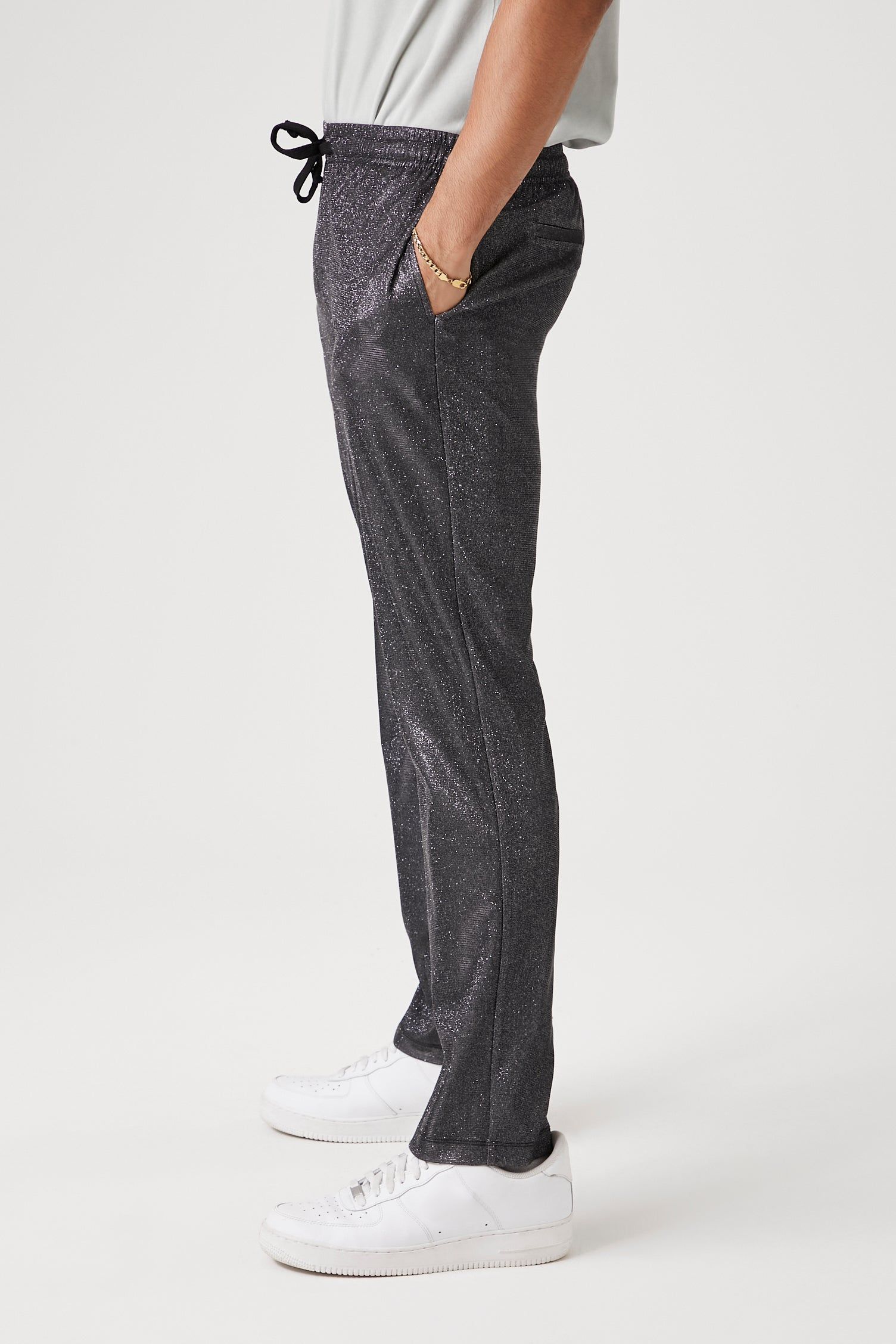 Glitter Knit Drawstring Jogger sold by Urban Planet product image thumbnail 4