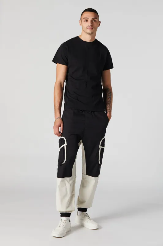 Relaxed Selfmade Colourblock Cargo Jogger sold by Urban Planet