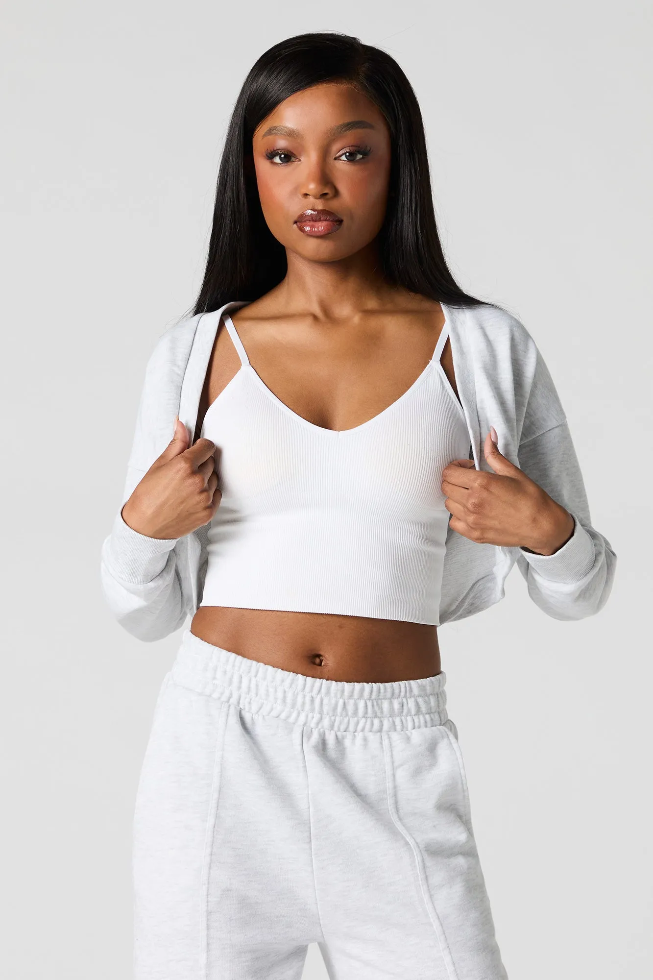 Long Sleeve Cropped Cardigan sold by Urban Planet product image thumbnail 4