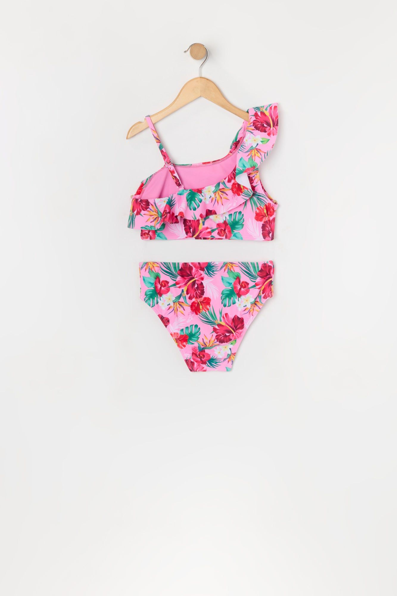 Maillot de bain deux-pièces à épaule unique avec motif hawaïen pour fille sold by Urban Planet product image thumbnail 2