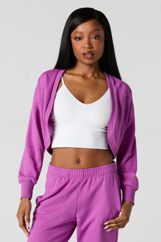 Long Sleeve Cropped Cardigan sold by Urban Planet