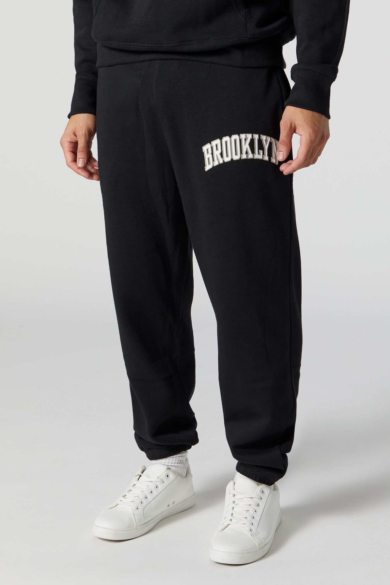 Brooklyn Graphic Fleece Jogger sold by Urban Planet