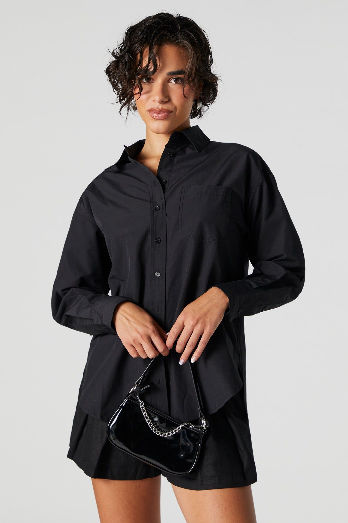 Oversized Button Down Top sold by Urban Planet product image thumbnail 4