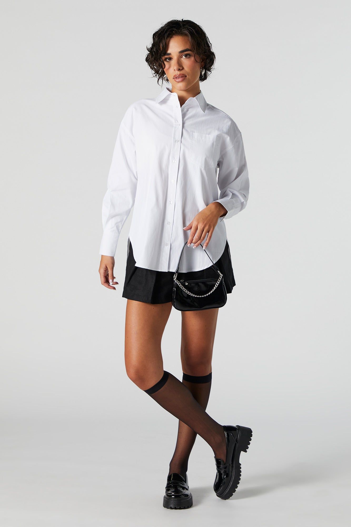 Oversized Button Down Top sold by Urban Planet product image thumbnail 3
