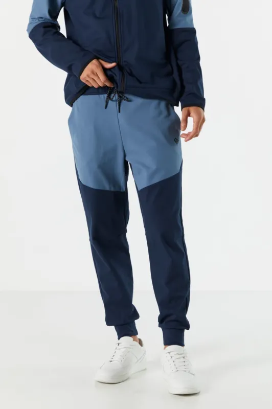 Colourblock Soft Tech Fleece Jogger sold by Urban Planet