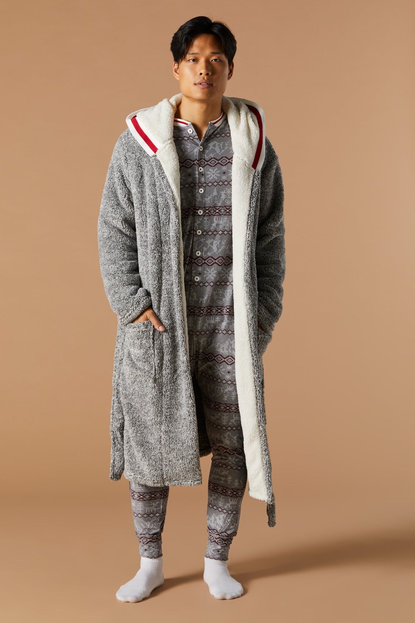 Fammy Jammies Unisex Heather Plush Robe sold by Urban Planet