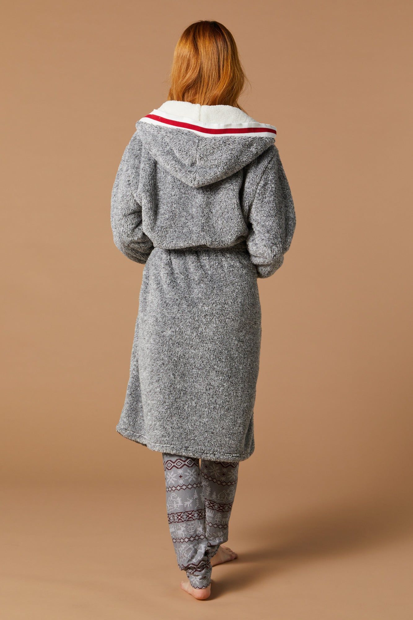 Fammy Jammies Unisex Heather Plush Robe sold by Urban Planet product image thumbnail 4