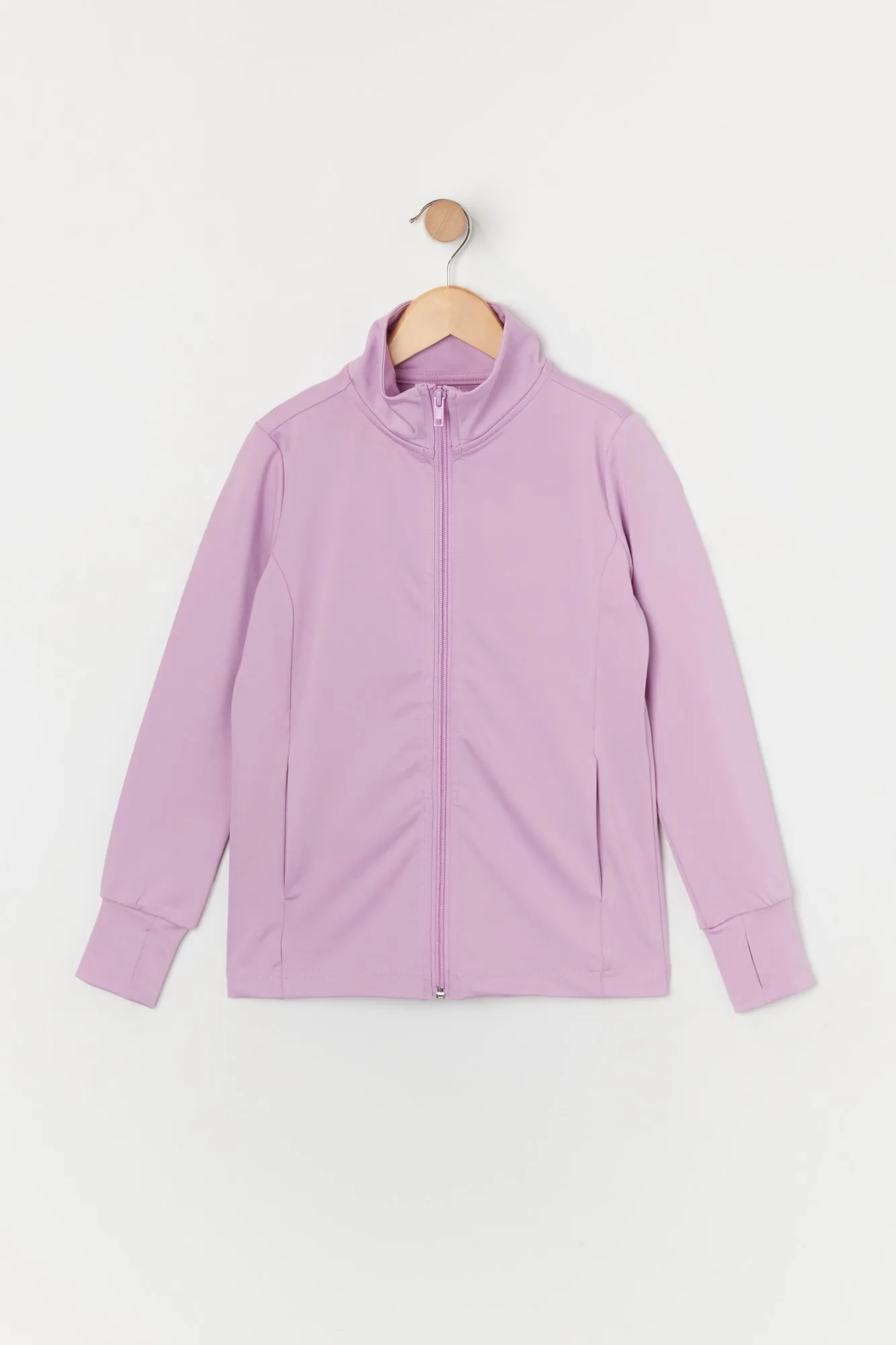 Girls Active Lilac Zip-Up Jacket sold by Urban Planet