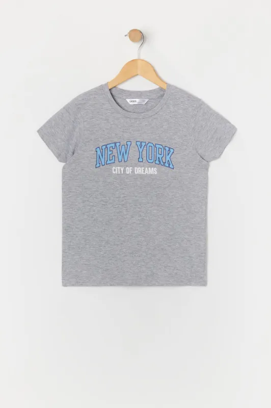 T-shirt à imprimé New York pour fille sold by Urban Planet