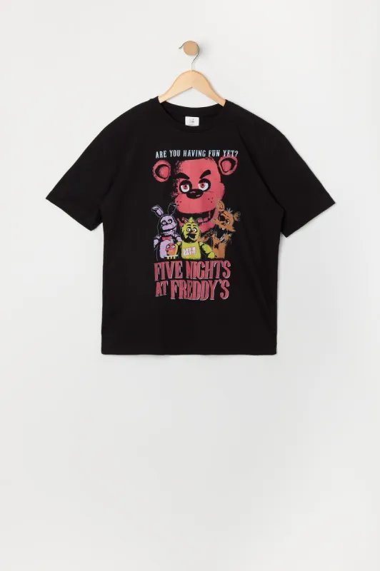 T-shirt à imprimé Five Night's At Freddy's pour garçons sold by Urban Planet