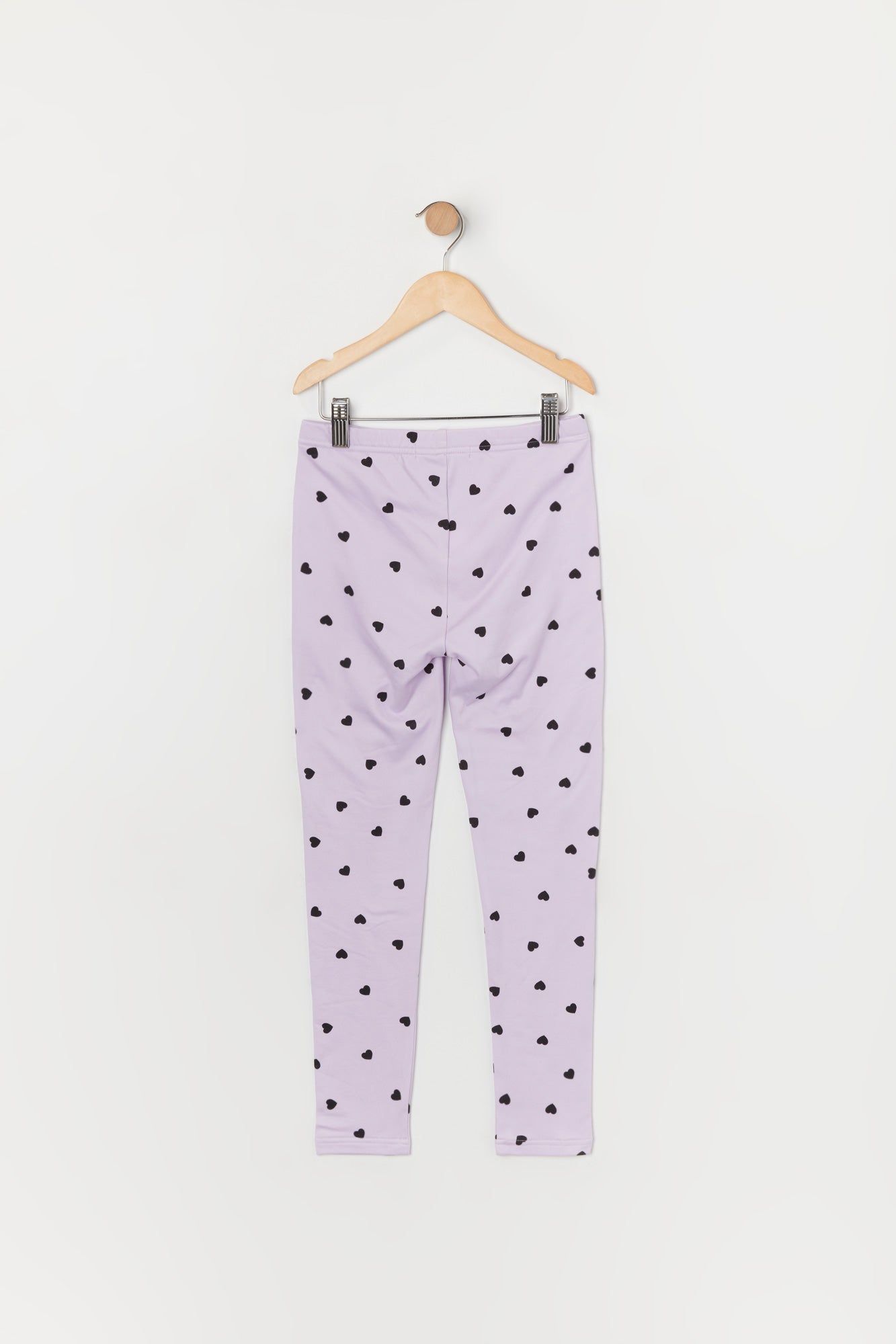 Girls Heart Print Soft Fleece Legging sold by Urban Planet product image thumbnail 2