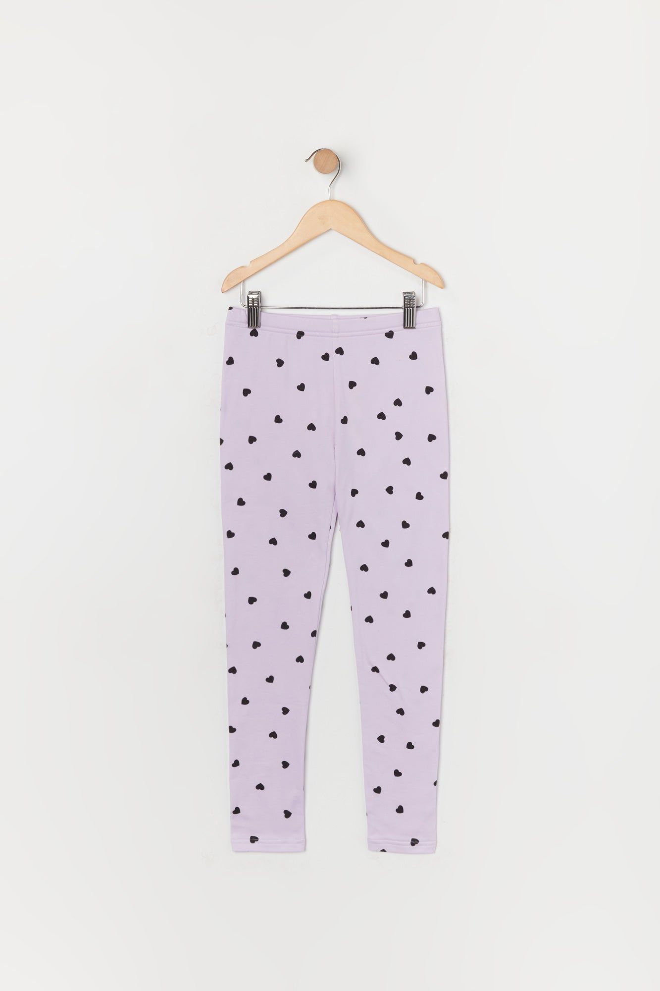 Girls Heart Print Soft Fleece Legging sold by Urban Planet