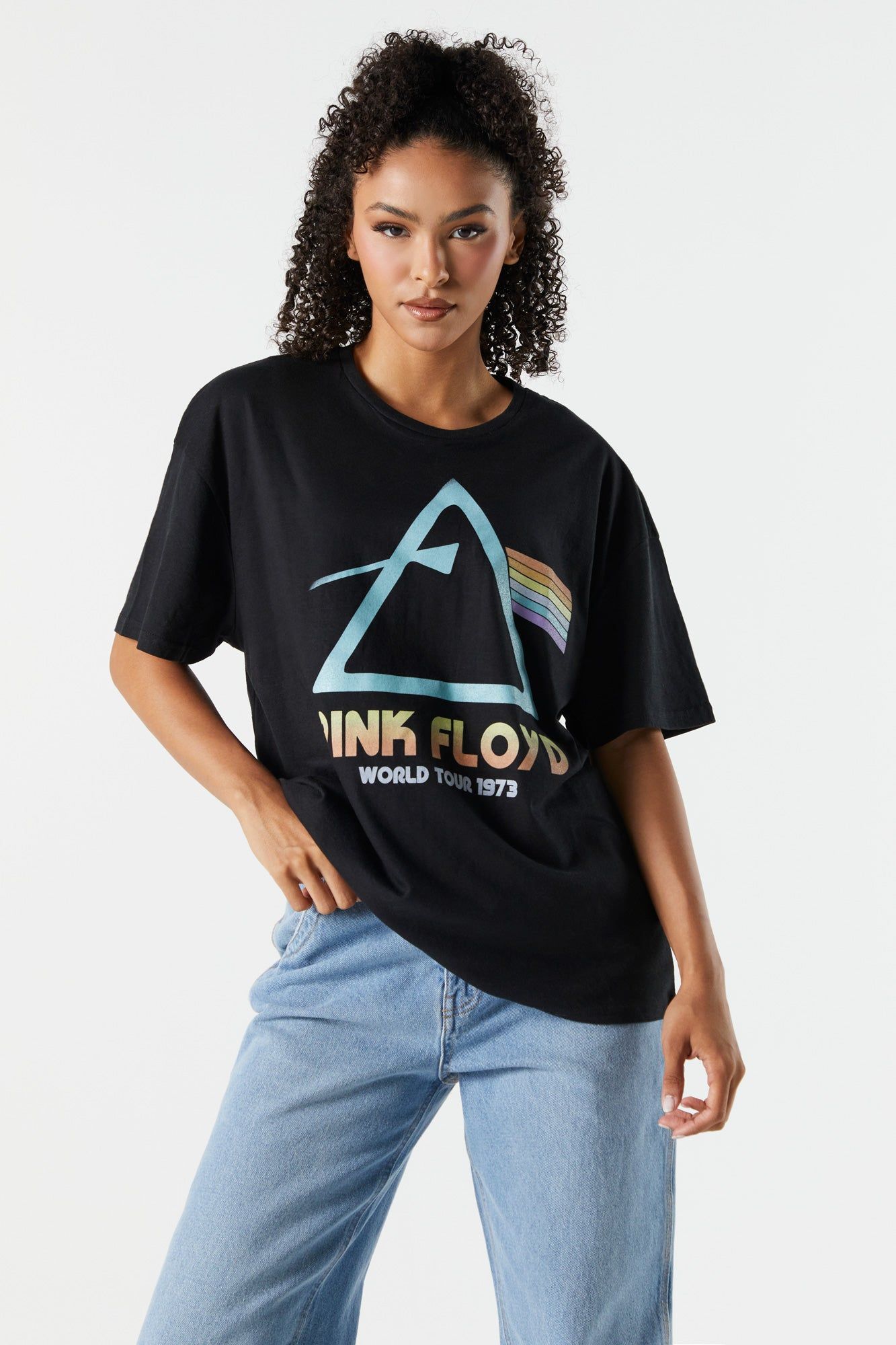 Pink Floyd Graphic Boyfriend T-Shirt sold by Urban Planet