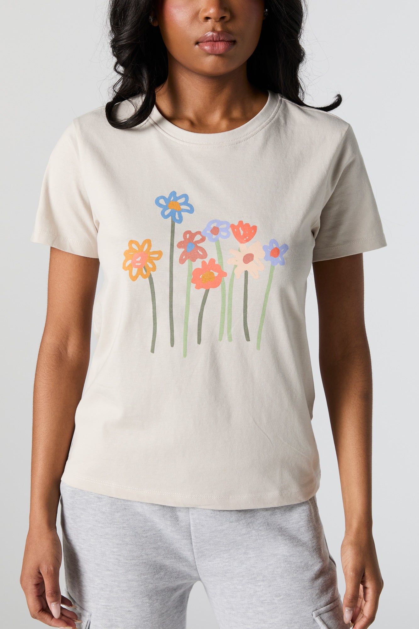 Flower Graphic Oversized T-Shirt sold by Urban Planet product image thumbnail 4