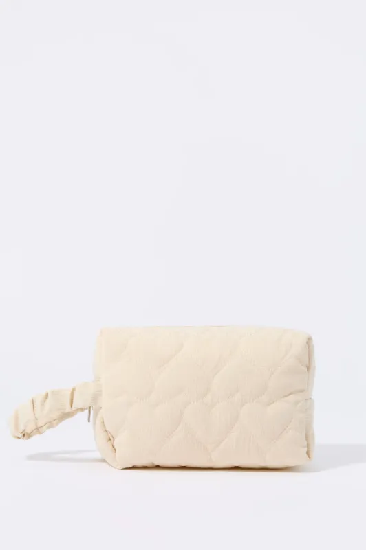 Sac à maquillage avec broderie de coeur sold by Urban Planet